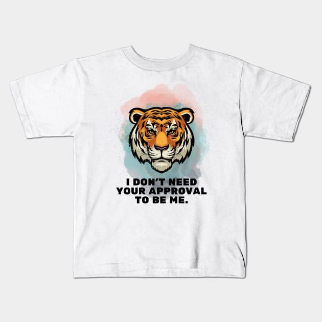 Tiger Kids T-Shirt by Prilidiarts